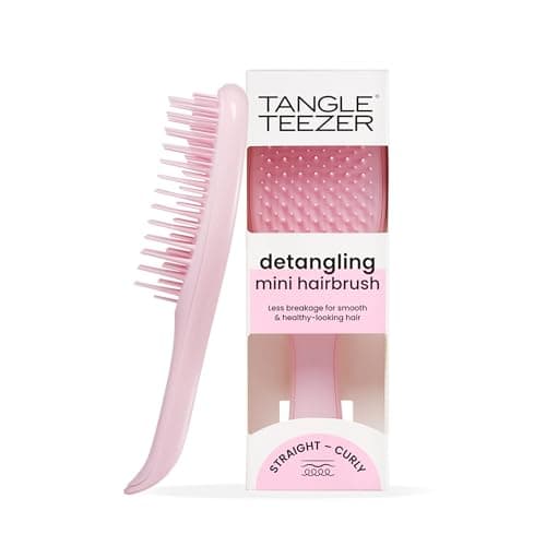 Image of Tangle Teezer Mini Ultimate Detangler - For Wet & Dry Hair - Detangling Brush for All Hair Types - Perfect Brush For Kids & Travel - Millenial Pink
