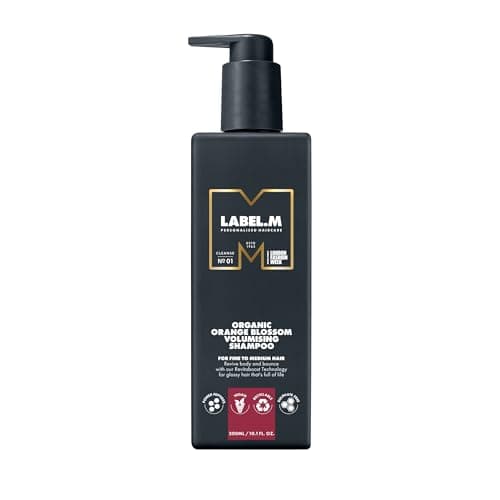 Image of LABEL.M Organic Orange Blossom Volumising Shampoo 300ml – With Recyclable Pump
