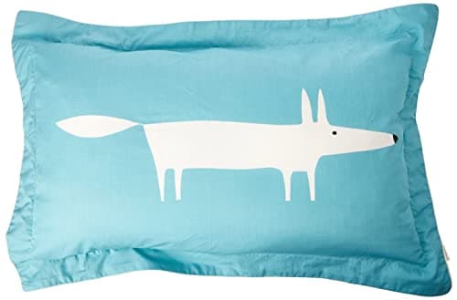 Image of Scion Mr Fox Oxford pillow case, Teal, 74x48