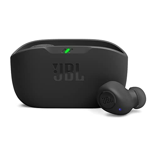 Image of JBL Wave Buds In-Ear Wireless Earbuds with IP54 and IPX2 Waterproofing, Powerful Bass and 32-Hour Battery Life, Black