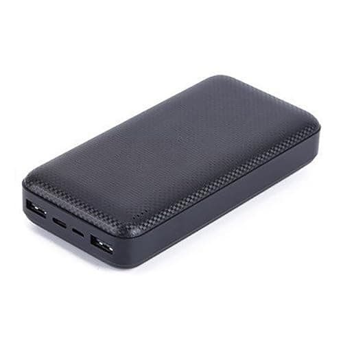 Image of High Capacity Portable Charging Power Bank With Output For Smartphones And Tablets 20000mAh 5V/2A Pocket Juice Endurance Ac 12000mah (Black, One Size)