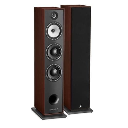 Image of Triangle - BOREA BR08 Hi-Fi Floorstanding Speakers - Power handling 150W - Efficiency 92 dB/W/m - 16cm drivers - Versatile Music and Home Cinema - 206 x 1020 x 314 mm - Walnut (Pair)