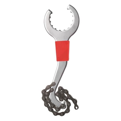 Image of sourcing map 3 in 1 Sprocket Remover Wrench 8" Length Bike Chain Whip Freewheel Spanner Multitool Bike Cassette Removal Tool for Mountain Bike Maintenance and Repair