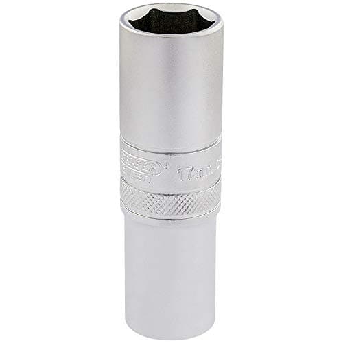 Image of Draper 16649 1/2" Square Drive Hi-Torq 6 Point Deep Socket, 17mm Size