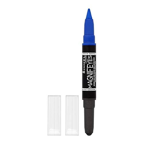 Image of Rimmel London Magnif'Eyes Double Ended Shadow & Liner, 4 Dark Side Of Blue, 1.6 g