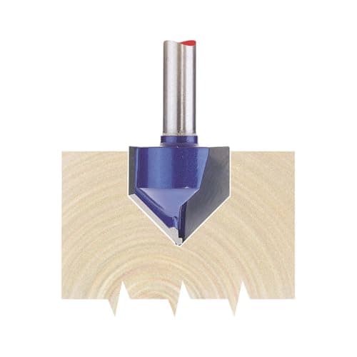 Image of Draper 75337 1/4-inch Groove 19mm x 90 Degree Tungsten Carbide Tip Router Bit