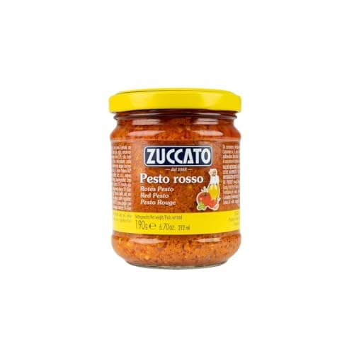Image of Pesto Rosso Zuccato 190g - Italian Red Pesto with sun-dried tomatoes
