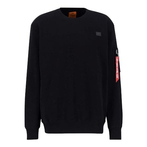 Image of Alpha Industries X-Fit Label Sweater Sweatshirt for Men Black