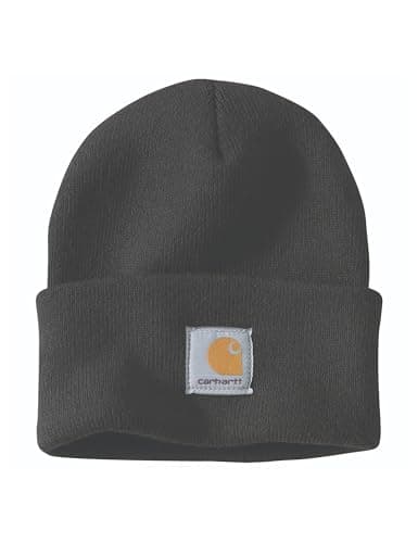Image of Carhartt Mens A18 Stretchable Rib Knit Acrylic Watch Beanie Hat