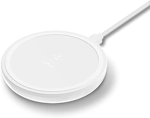 Image of Belkin Boost Up Wireless Charging Pad 5W, Fast Qi Wireless Charger for iPhone 11, 11 Pro/Pro Max, XS/XS Max, XR, X, SE, Samsung S20, 20+, 20 Ultra, Huawei P30/Pro & Airpods - UK Plug Included, White