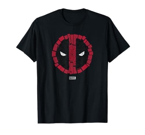 Image of Marvel Deadpool Cracked White T-Shirt