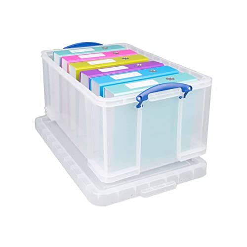 Image of """Really Useful 64 Litre Storage Box, Clear"""