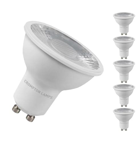 Image of Crompton LED GU10 Spotlight Bulbs 5W Warm White 3000K Halogen Replacement (5 Pack)