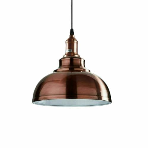 Image of LEDSone Vintage Style 29cm Curvy Dome Shaped Pendant Light 95cm Adjustable Hanging Ceiling Pendant Light Fitting for Restaurants and Any Other Stylish Places