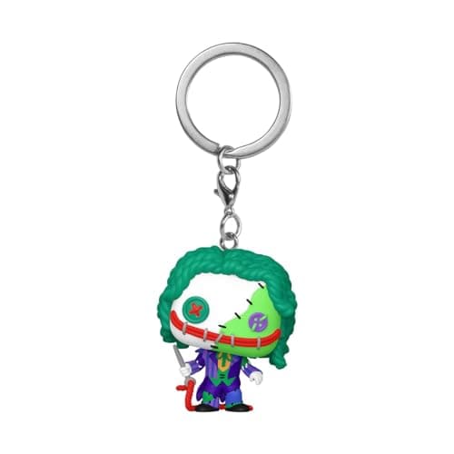 Image of Funko Pop! Keychain: Patchwork - the Joker​ - DC Comics Novelty Keyring - Collectable Mini Figure - Stocking Filler - Gift Idea - Official Merchandise - Comic Books Fans - Backpack Decor