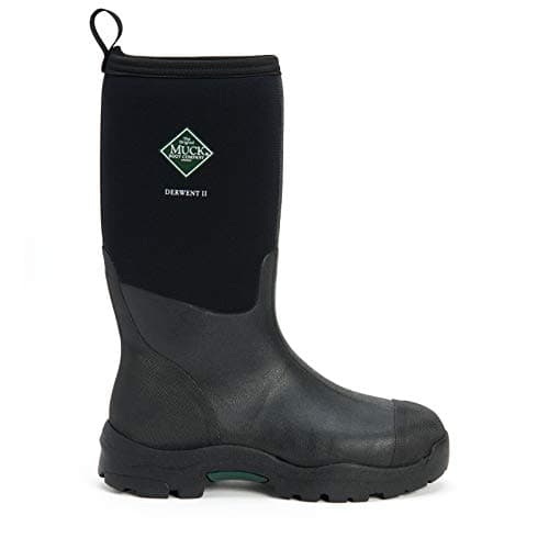 Image of Muck Boots Unisex Derwent II Pull On Waterproof Wellington Boot, Black, 7