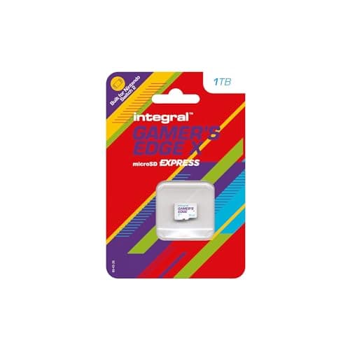 Image of Integral 1TB Gamer's Edge X Micro SD Express Card for Nintendo Switch 2, up to 890MB/s Read, 810MB/s Write, 4K Video, A1, NVMe PCIe, High-Speed Gaming, Reduce Download Times, Ultra-fast Storage