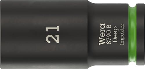 Image of Wera 8790 B Impaktor Deep Socket with 3/8" Drive, 21 x 63 mm