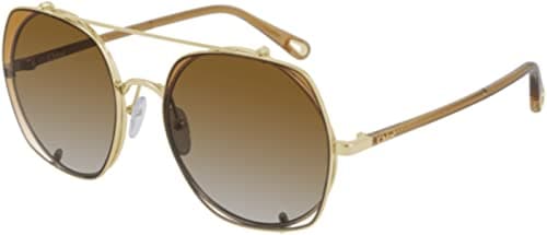 Image of Sunglasses Chloé CH 0042 S- 003 Gold/Orange Brown, Gold / Brown / Orange Gradient, 56