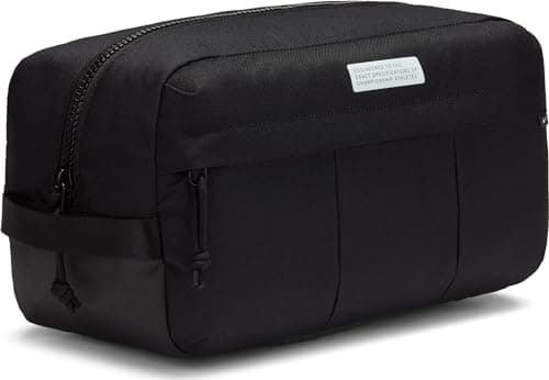 Image of NIKE DC2648-010 Academy Gym Bag Unisex Adult BLACK/BLACK/WHITE Size Uni