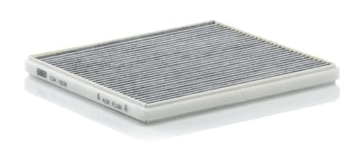 Image of MANN-FILTER CUK 1828 Air Filter with Active Charcoal, 19.6 x 21.6 x 1.7 cm, Flat, Paper, 0.12 kg
