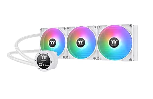Image of Thermaltake TH420 V2 Ultra ARGB Sync/AlO Liquid Cooler/ARGB Fan 140 * 2/PWM 500~1800rpm/Water Block 2.1" LCD/Snow