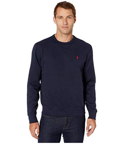 Image of POLO RALPH LAUREN Men's RL Fleece Crewneck Sweatshirt, Cruise Navy, XXL