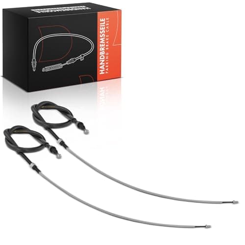 Image of Frankberg 2X Handbrake Cable Rear Compatible with A3 8P1 1.2L-3.2L 2003-2012 Handbrake Cable Altea 5P1 1.2L-2.0L 2004-2023 Leon 1P1 1.2L-2.0L 2005-2012 Replace# 1K0609721BE