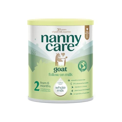 Image of Nannycare Goat Based Follow On Milk – Stage 2 (6–12 Months) | Baby Powder from Whole Goats Milk | Nutritionally Complete Formula for Combination or Bottle Feeding – 800g (Single Tin)