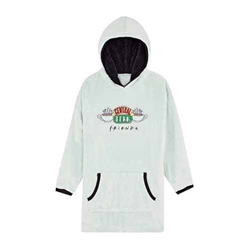 Image of FRIENDS Girls Fleece Hoodie, Girls Oversized Hoodie Blanket, One Size Fits All Ages 9 to 15 Years Old Red