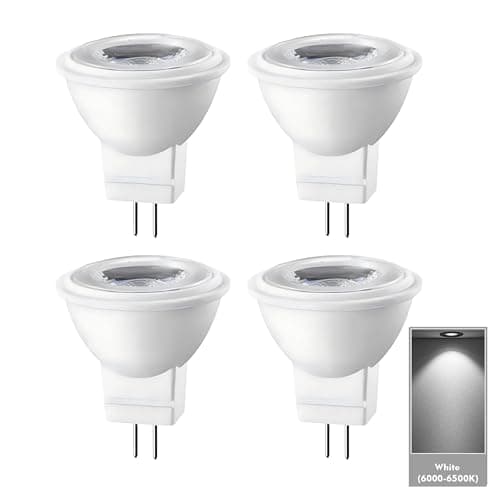 Image of eufeifeiegds Blue Red Green MR11 GU4 LED Bulb 3W 12V Replace 10W 20W 35W .0 Decoration Outdoor Landscape Light(White 6000K)