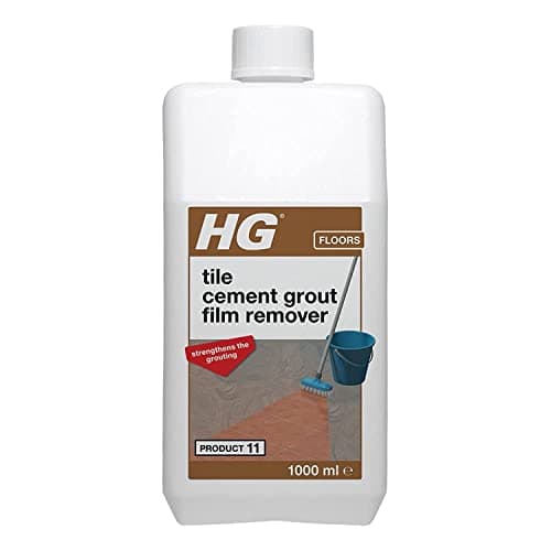 Image of HG Tile Cement Grout Film Remover, Efflorescence Remover & Tile Grout Cleaner, Effective Tile Grout Remover & Floor Tile Cleaner, Natural Stone Safe Floor Cleaner & Grout Stain Remover - 1 Litre