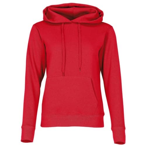 Image of Fruit of the Loom Lady Fit Hooded Sweatshirt Red 2XL