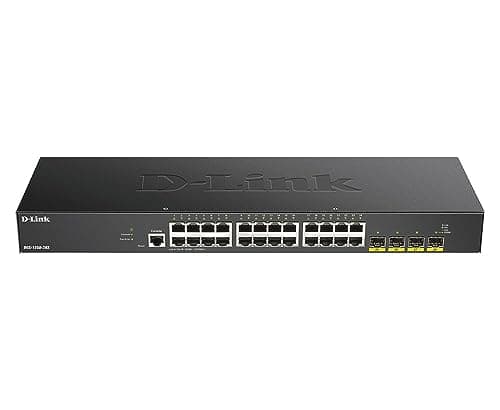 Image of D-link DGS-1250-28X - 28-Port Gigabit Smart Managed Switch With 10G Uplinks, 24 X 10/100/1000base-t, 4 X 10G SFP+ Ports, 128 Gbps Switching Capacity