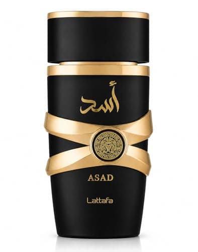 Image of Latafa Asad Eau de Parfum 100ml – Luxury Arabic Perfume for Men, Long Lasting Spicy Vanilla Amber Fragrance, Strong Projection Designer Style Scent (Asad)