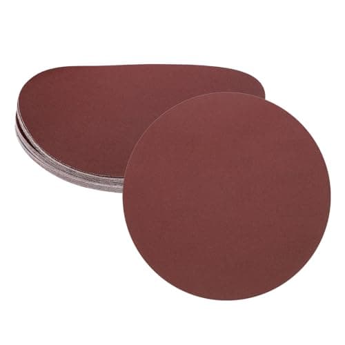 Image of sourcing map 25pcs 200mm PSA Sanding Discs, 180 Grits Aluminum Oxide Self Adhesive Stick Back Sandpapers, No-Hole Round Wet/Dry Sander Papers, Sand Auto Car Paint, Wood, Metal