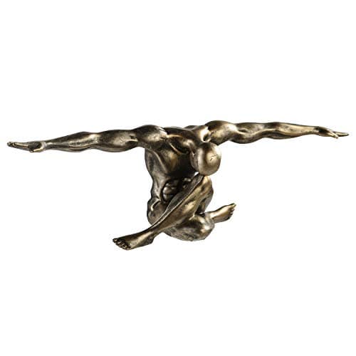 Image of Casablance Decorative Figure Sculpture Cliffhanger 61 x 20 cm Bronze Finish