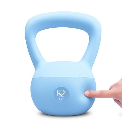 Image of KK Soft Kettlebell Available 2kg 4kg 6kg 8kg 10kg 12kg | Neoprene Coated Home Gym Weights | Fitness, Strength Training, Cardio Workout for Men & Women