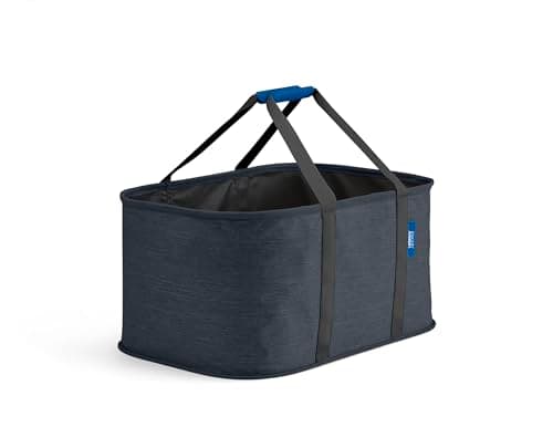 Image of Joseph Joseph Hold-All, Collapsible 35L Washing laundry basket bag, durable fabric, moisture resistant - Carbon Black