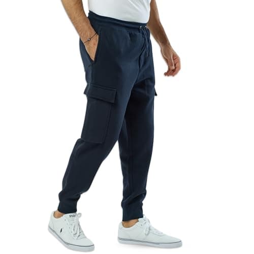 Image of SPIRIT OF ESSEX Cargo Joggers Men (UK, Alpha, L, Regular, Regular, Navy)