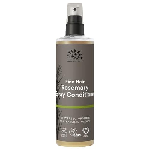 Image of Urtekram Rosemary Leave-In Spray Conditioner - Fine Hair - Nourishing & Moisturizing - 250 ml, Vegan, Organic, Cruelty-Free, Natural Origin