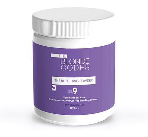 Image of The Blonde Codes Dust Free Professional Hair Bleaching Powder 1000gr - Violet