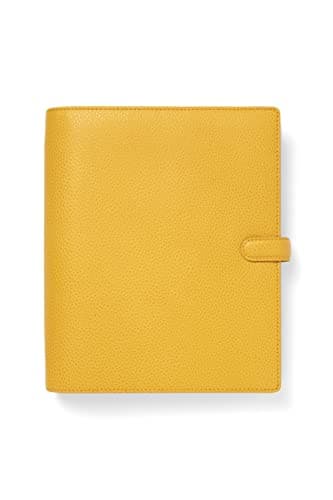 Image of Filofax Finsbury A5 Leather Organiser - Mustard