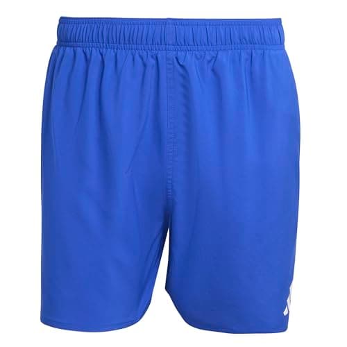 Image of adidas Men's Swim Shorts 5 INCH, semi Lucid Blue/White, S
