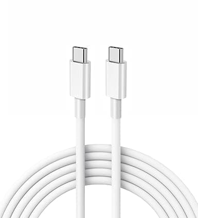 Image of Pack of 2 USB C to USB C Cable 60W 1.5M Fast Charging Type C Charger Cable | USB C to USB C Charger | Type C to Type C Charging Cable | Phone Charger Cable | USB C Fast Charge Cord for Android & More