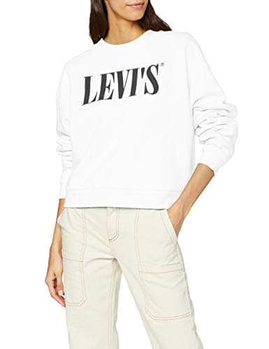 Image of Levi's Women's Graphic Diana Crewneck Sweatshirt White (White) S