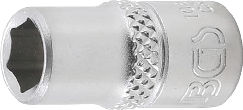 Image of BGS 10654 | Socket, Hexagon | 6.3 mm (1/4") Drive | 9/32"