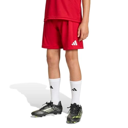 Image of adidas Unisex Kids Entrada26 Shorts Kids, Team Power red 2/White, 3-4 Years