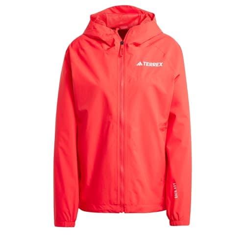 Image of adidas Women's Terrex Multi 2 Layer RAIN.RDY Jacket, Pure Ruby, L