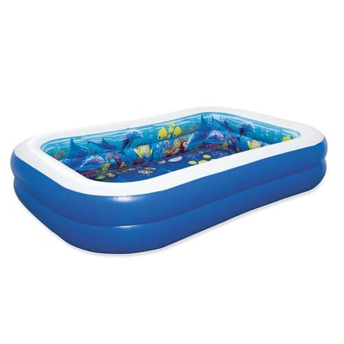 Image of Bestway® 8'7" x 69" x 20"/2.62m x 1.75m x 51cm 3D Undersea Adventure Pool